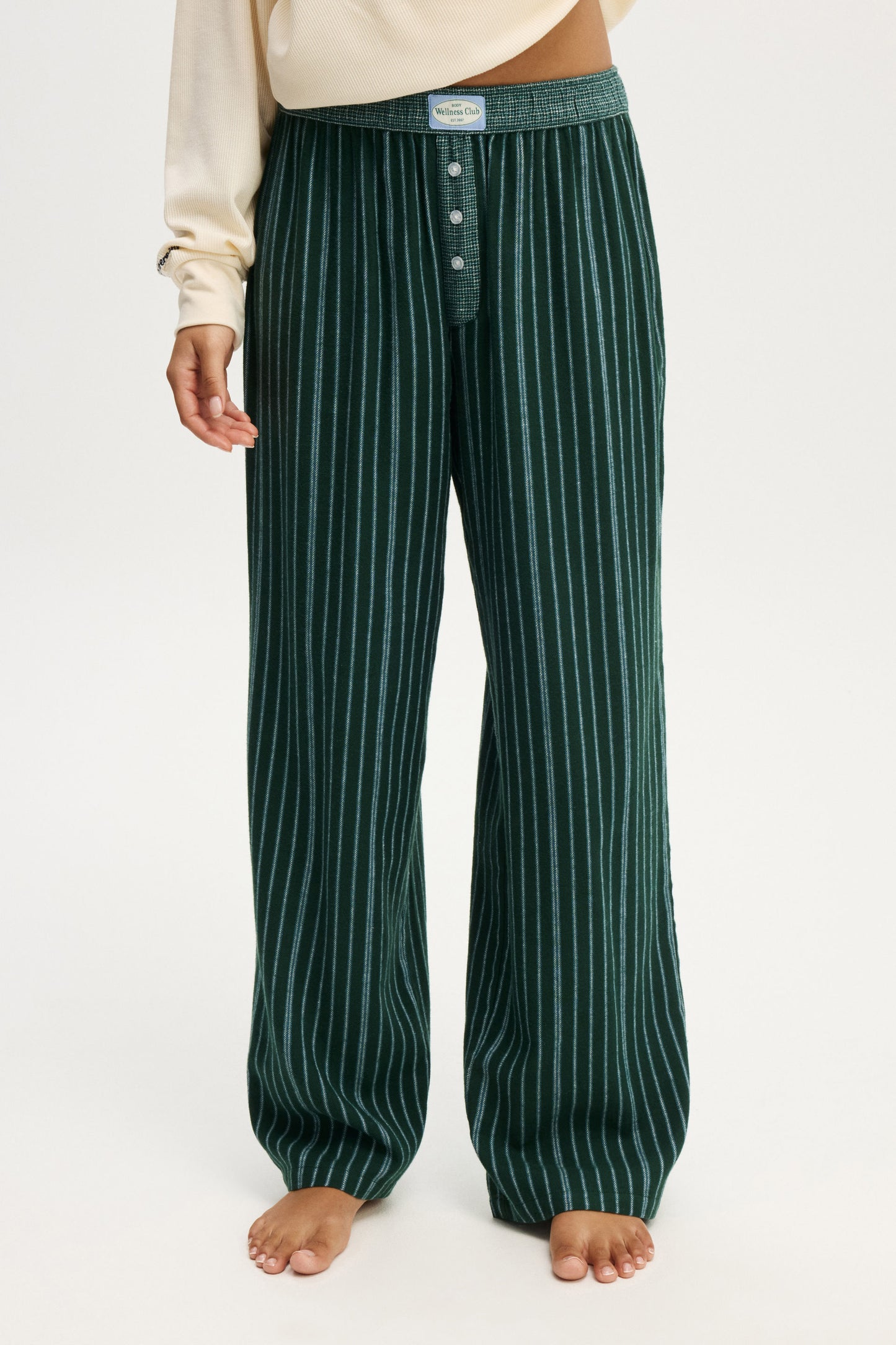 Flannel Wide Leg Pant