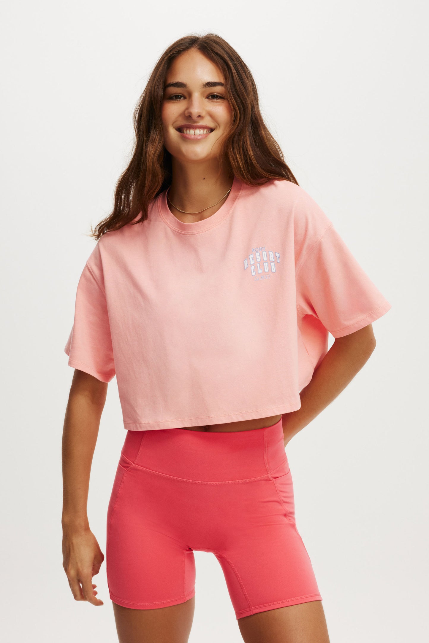 Active Cropped Graphic Tee
