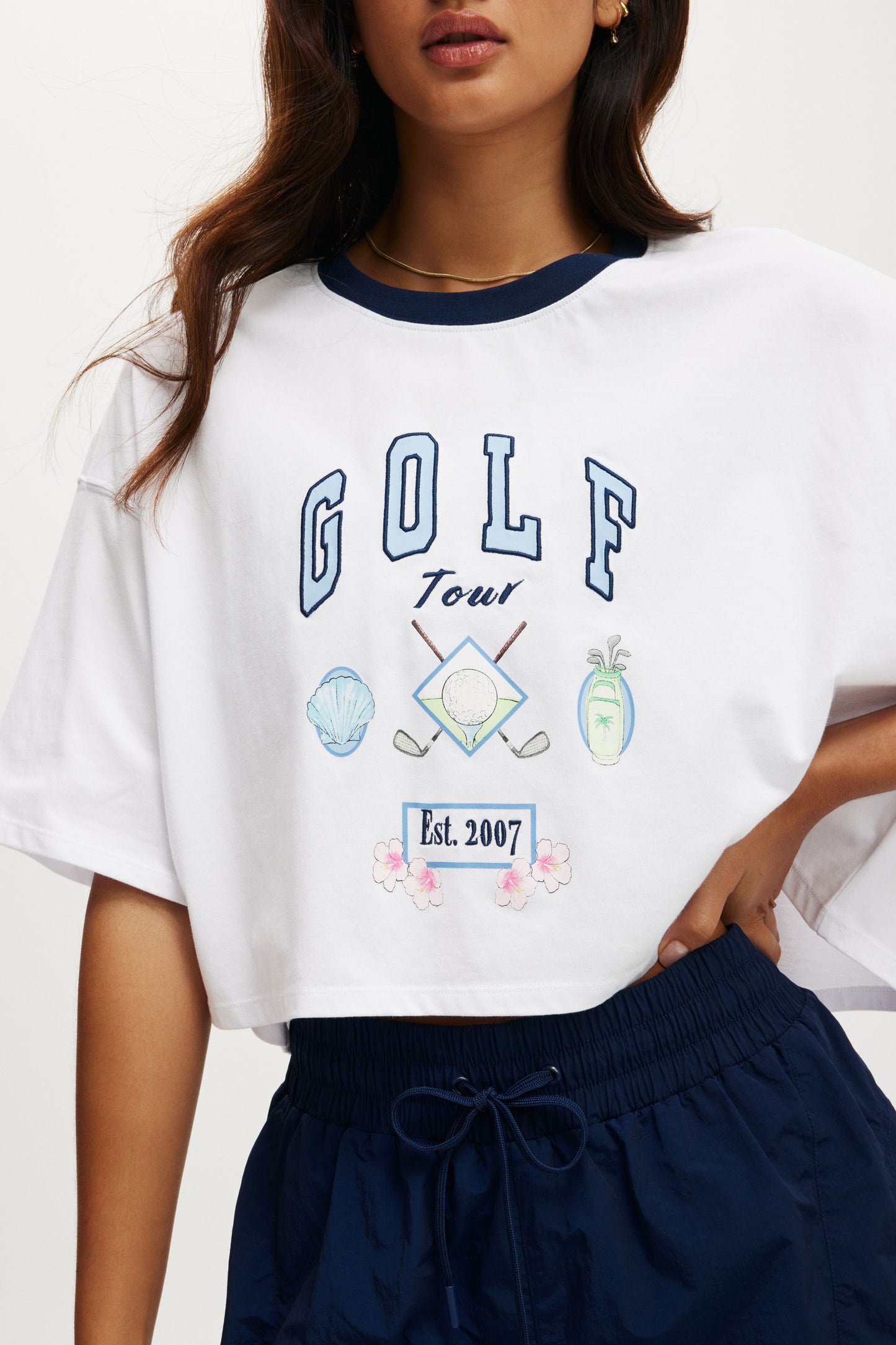 Active Cropped Graphic Tee