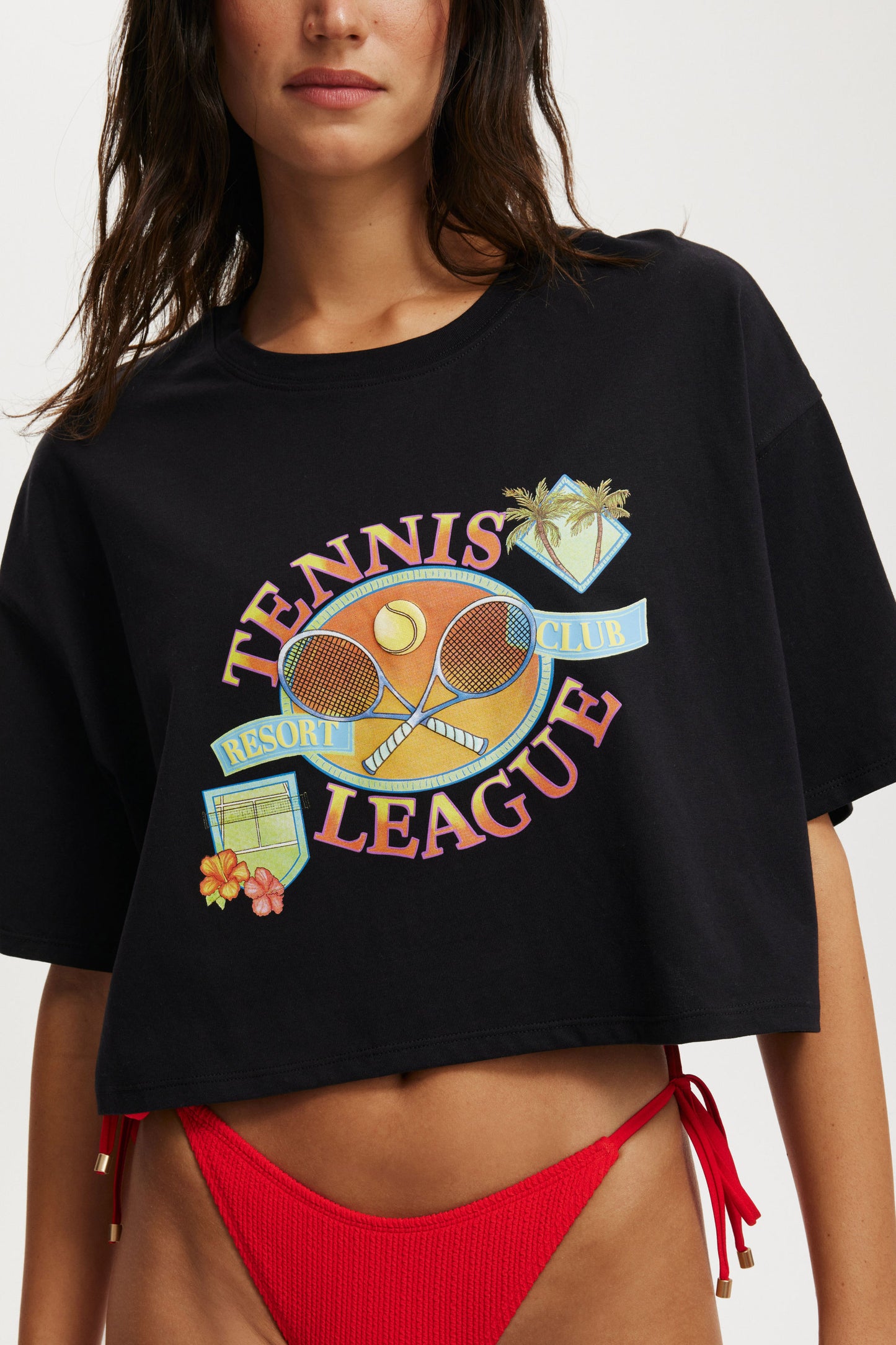 Active Cropped Graphic Tee