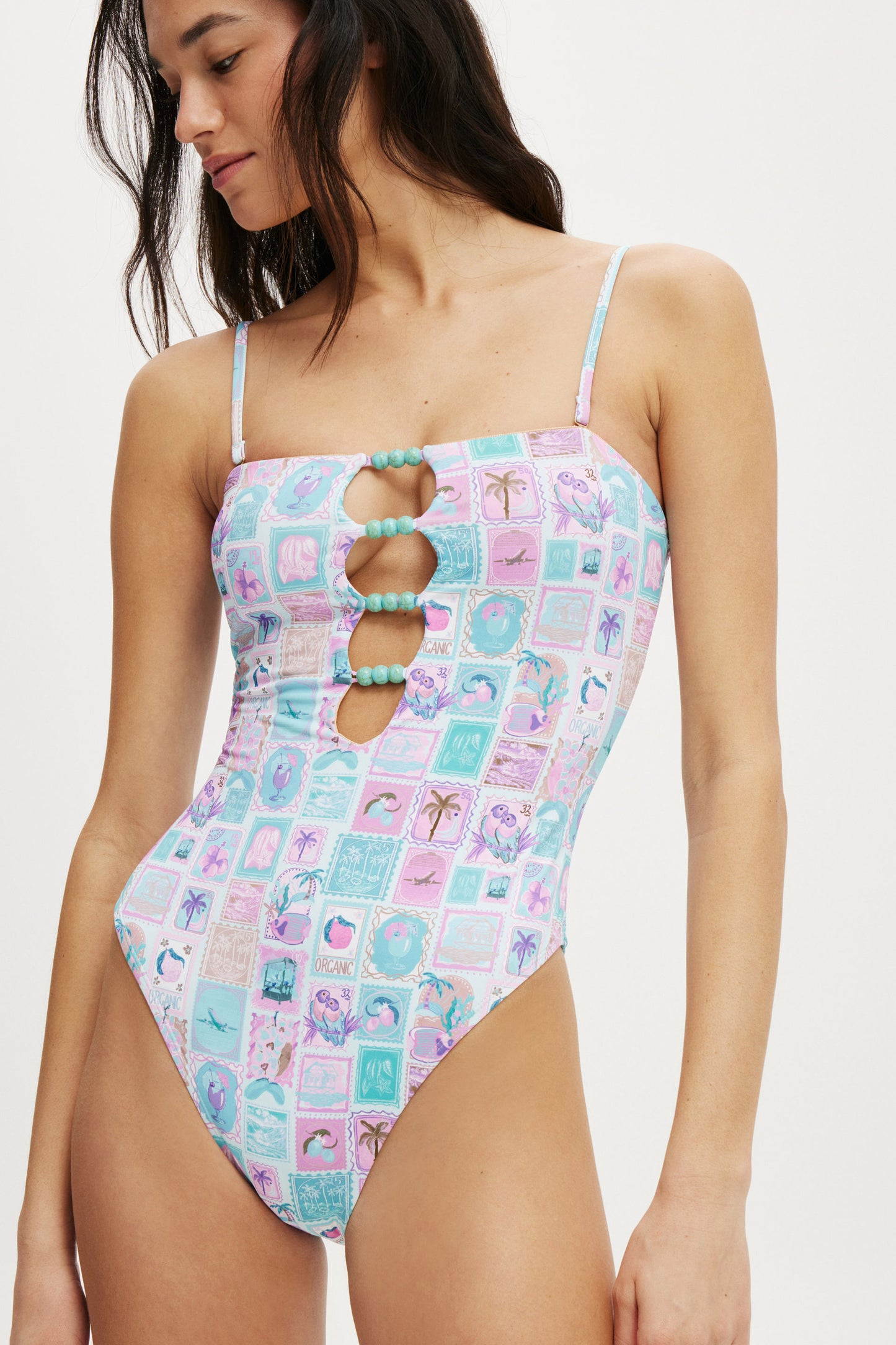 Cut Out Strapless One Piece Brazilian