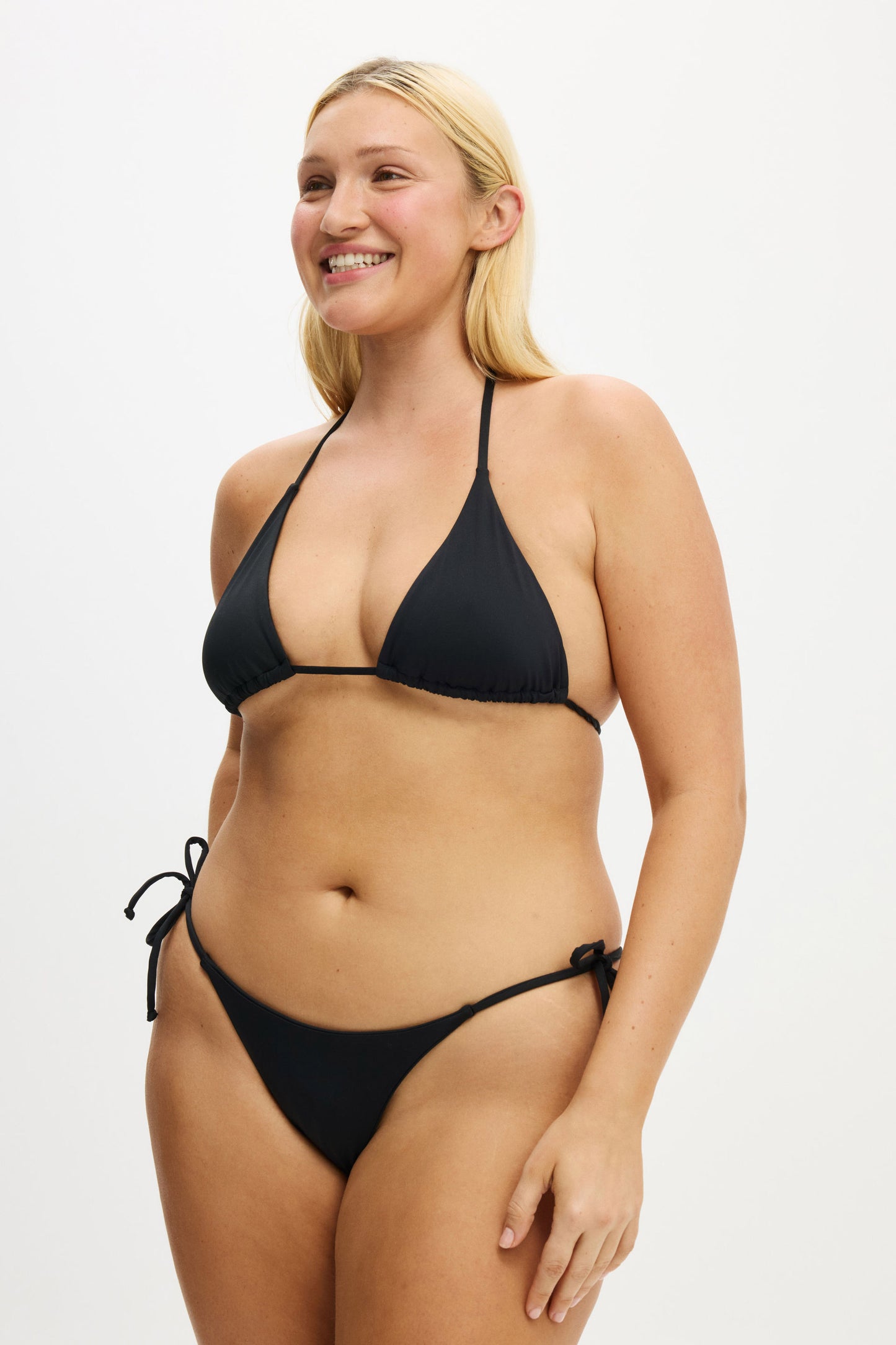 String Tie Side Cheeky Bikini Bottom