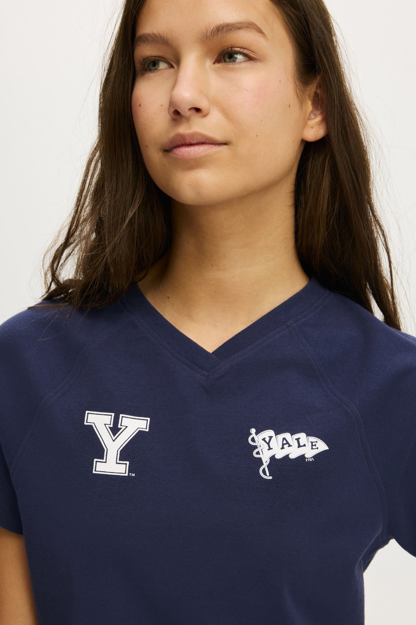 Yale Soft V Neck Sleep Tee