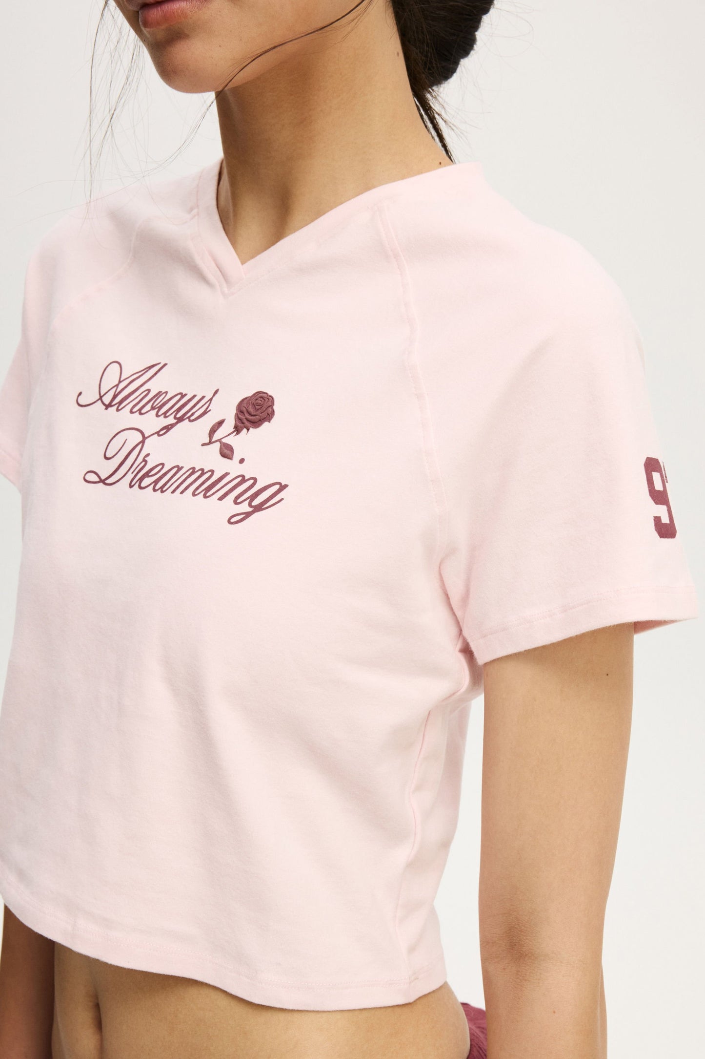 Dreamy Soft V Neck Baby Tee