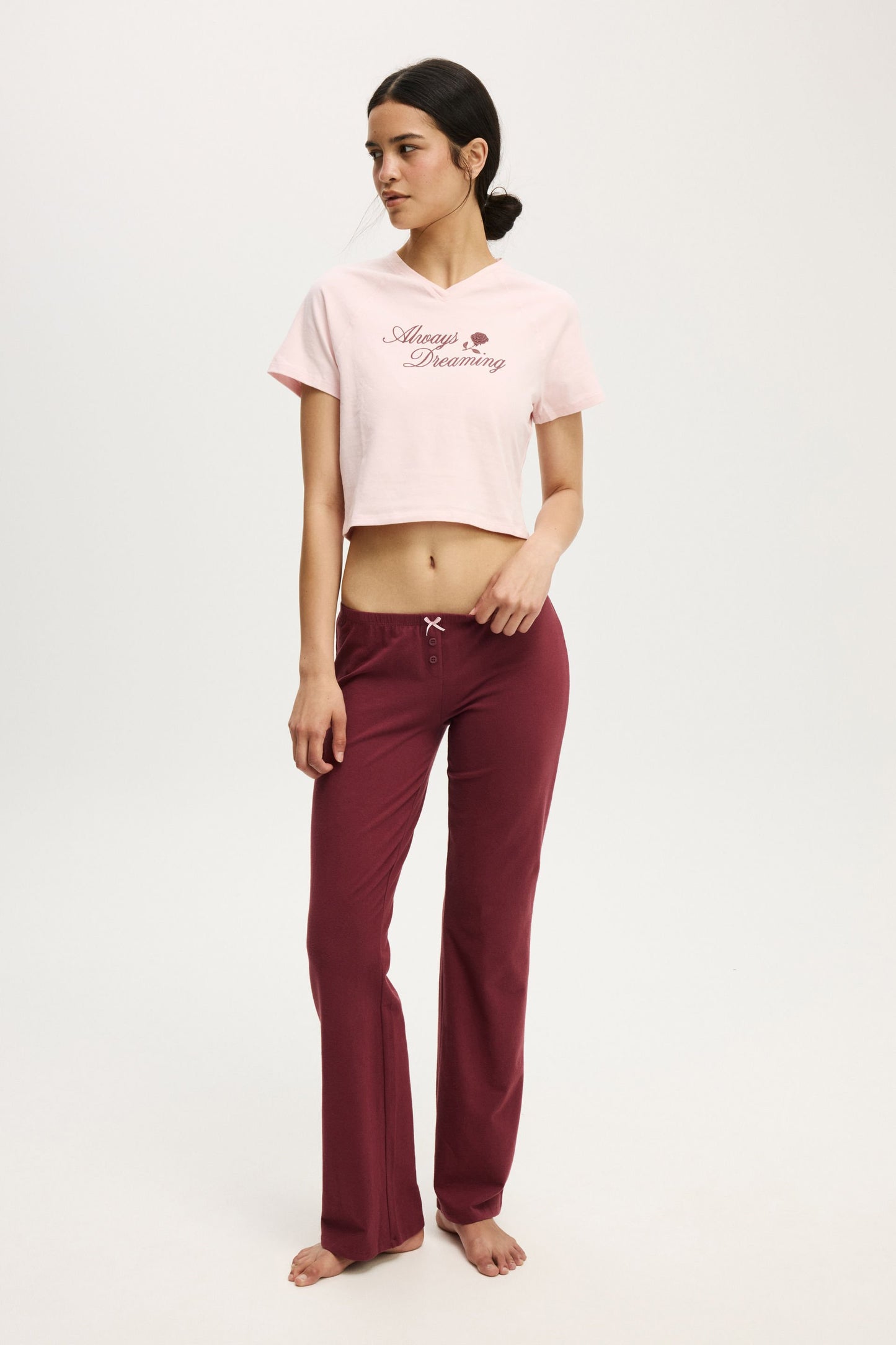 Dreamy Soft V Neck Baby Tee