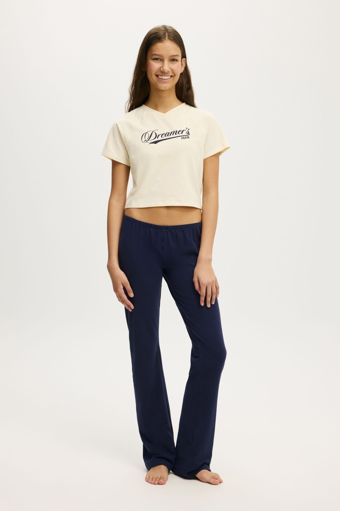 Dreamy Soft V Neck Baby Tee