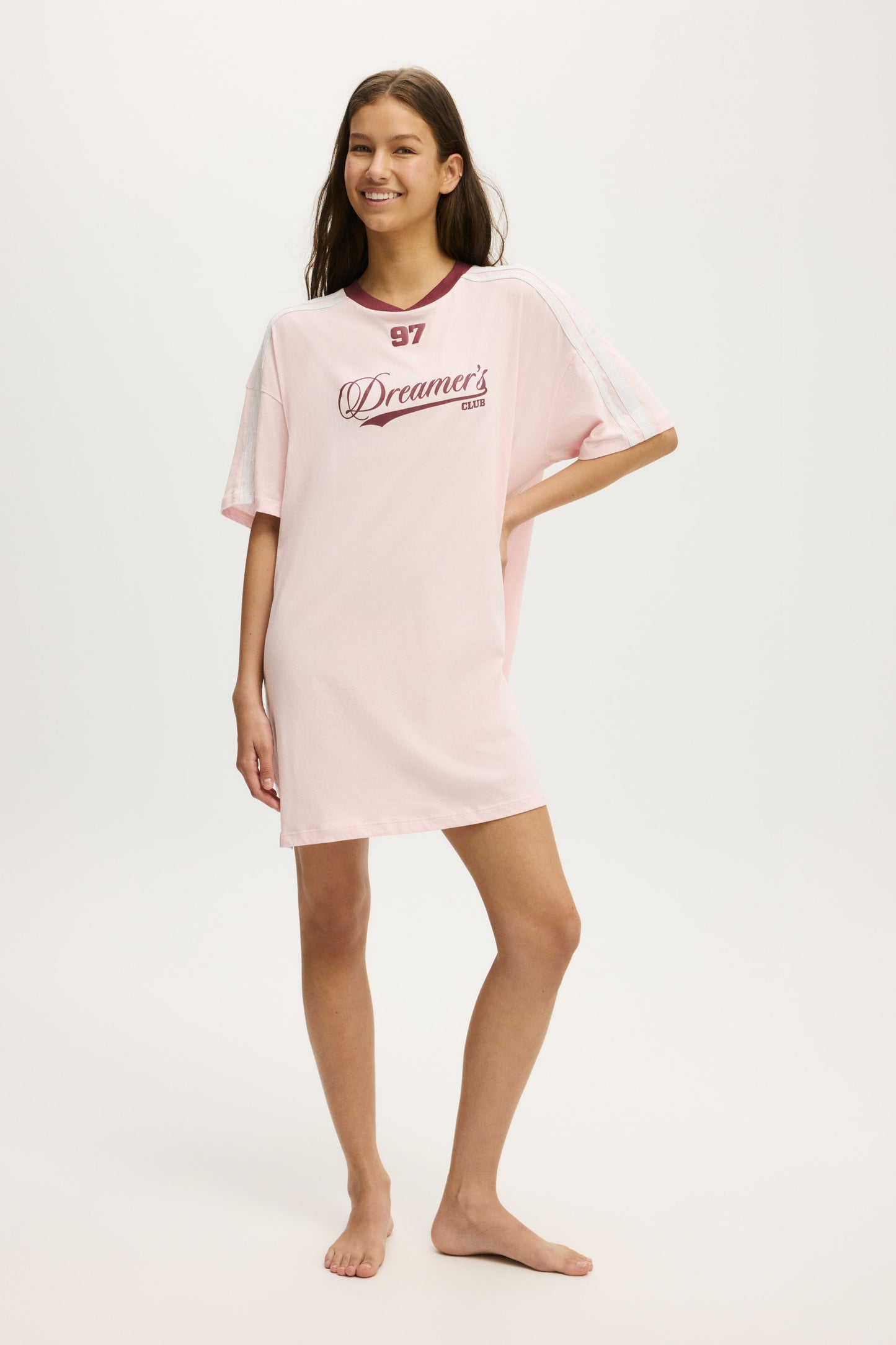 90 S Sporty Tshirt Nightie