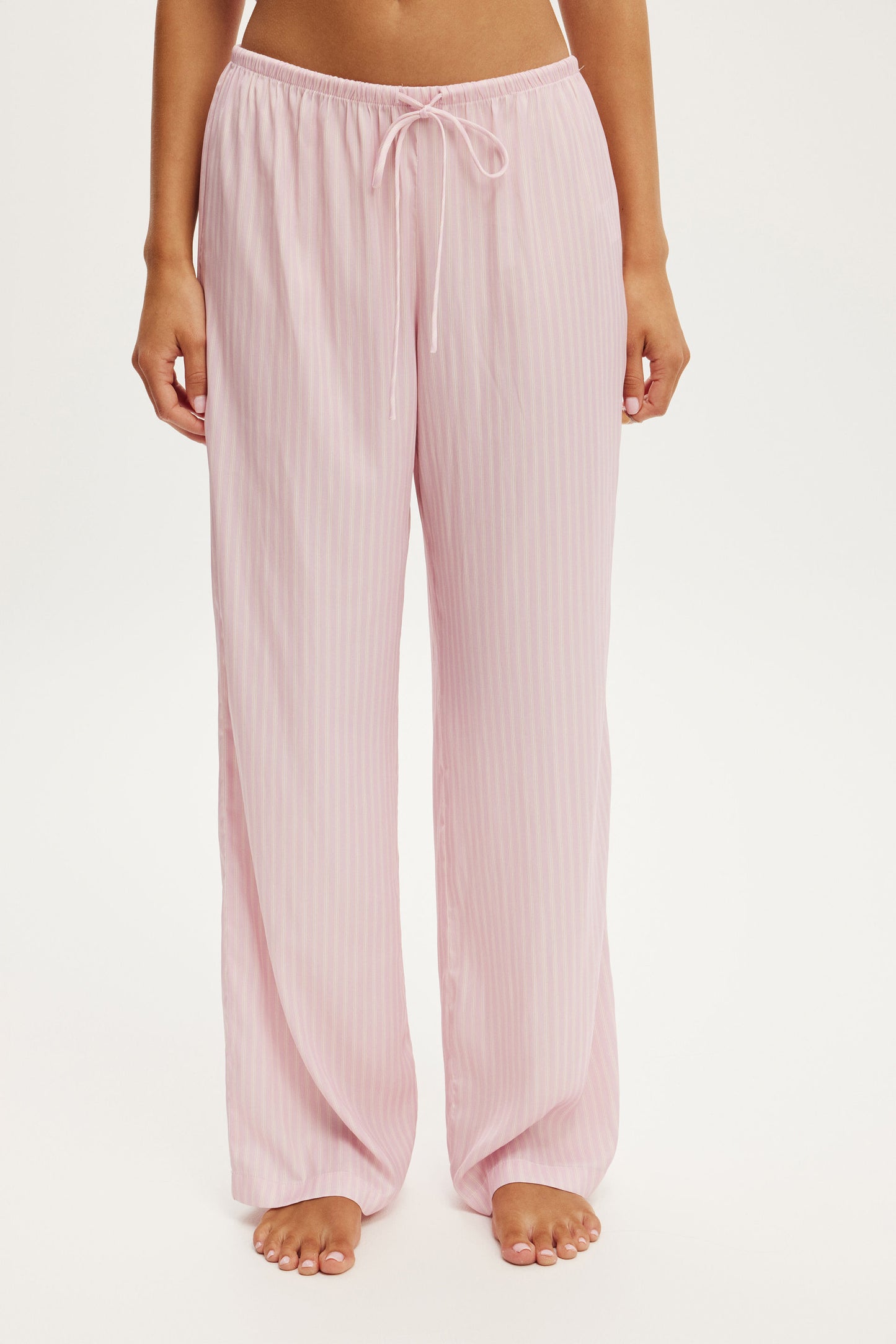 Washed Satin Wide Leg Pant