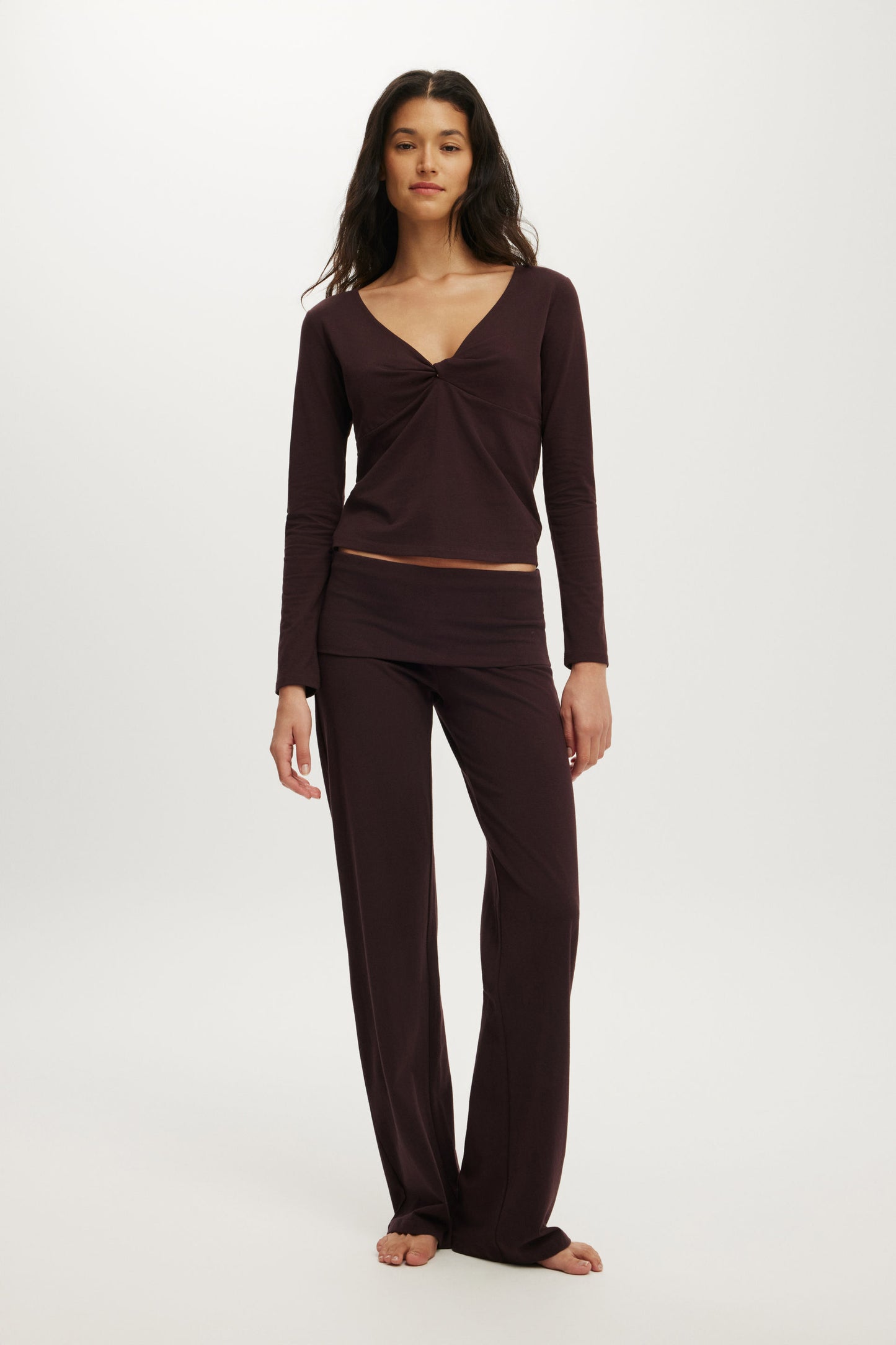 Dreamy Soft Twist Detail Top