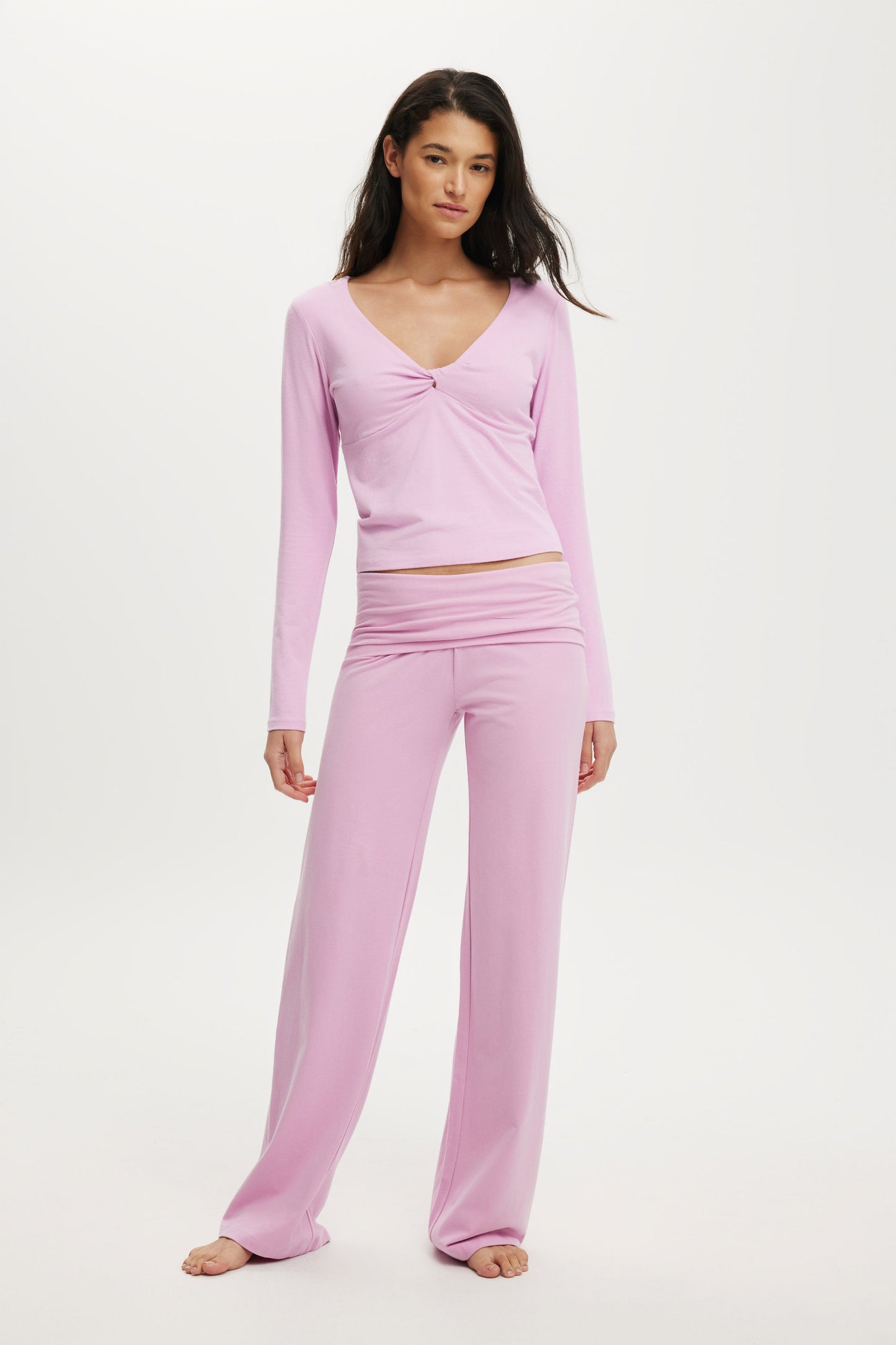 Dreamy Soft Twist Detail Top