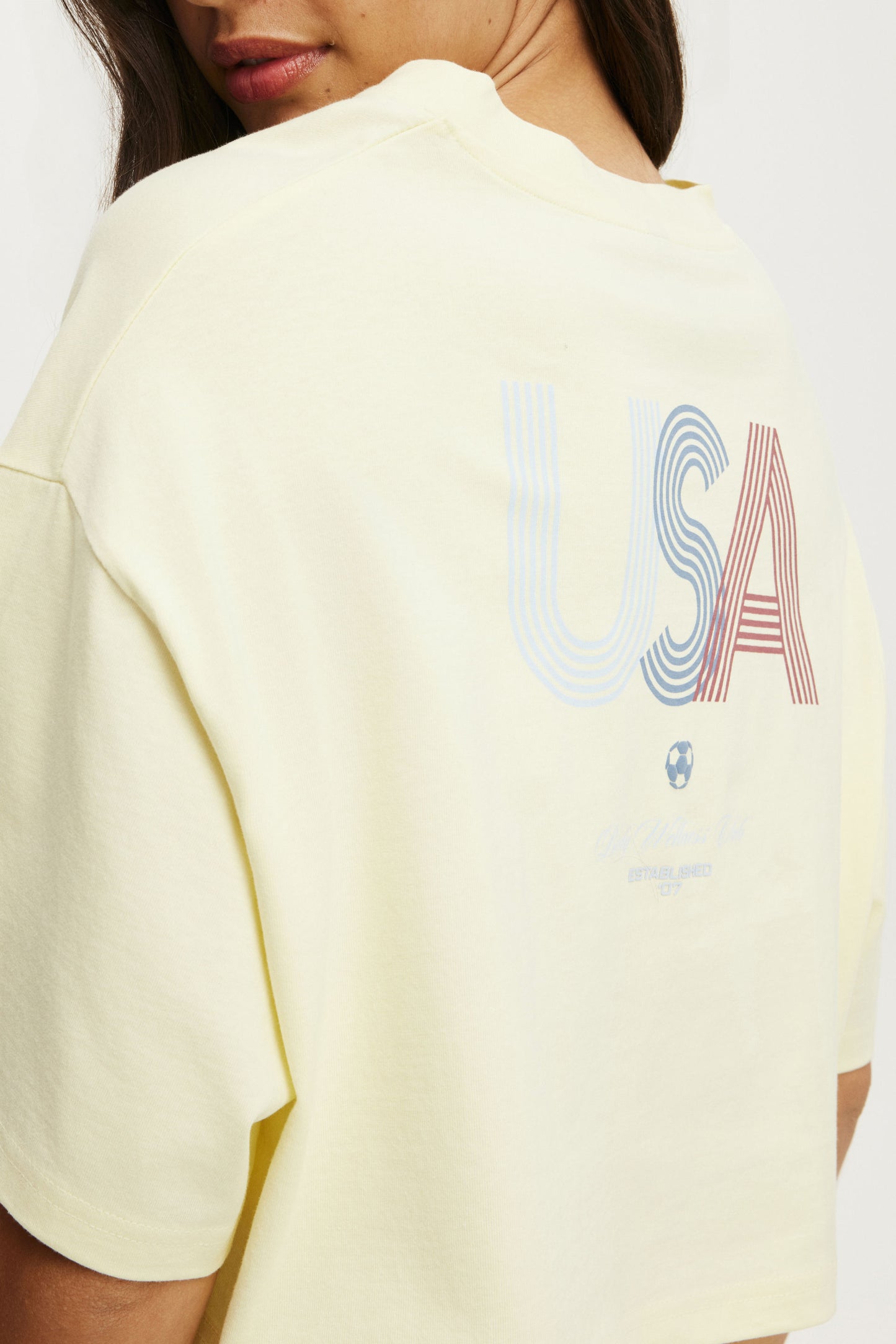 Cropped Graphic Sporty Tee