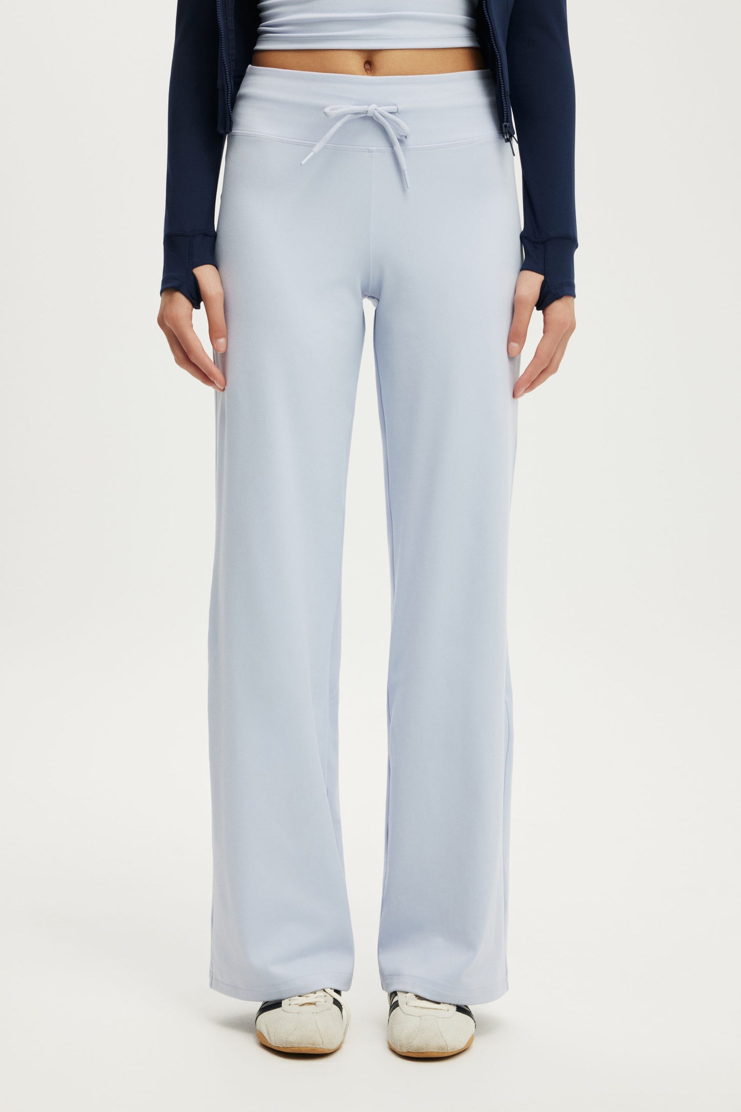 Ultra Soft Tie Front Wide Leg Pant