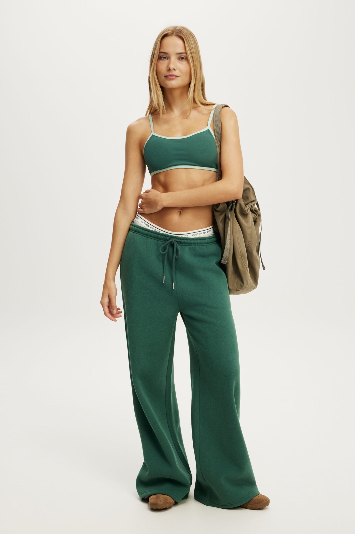 Ultra Soft Double Strap Back Crop