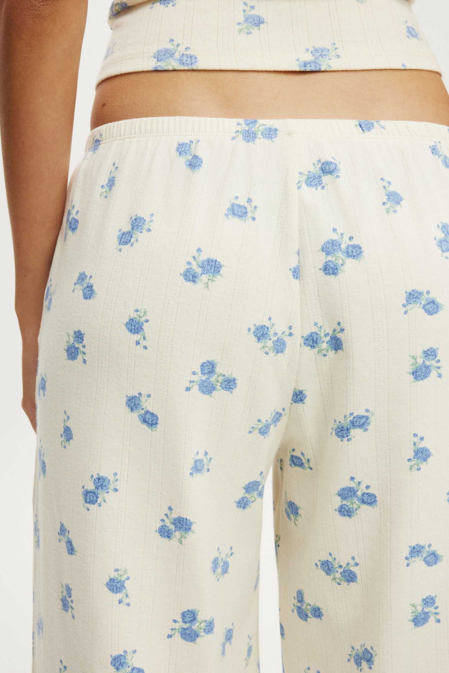 Dreamy Soft Pointelle Wide Leg Pant