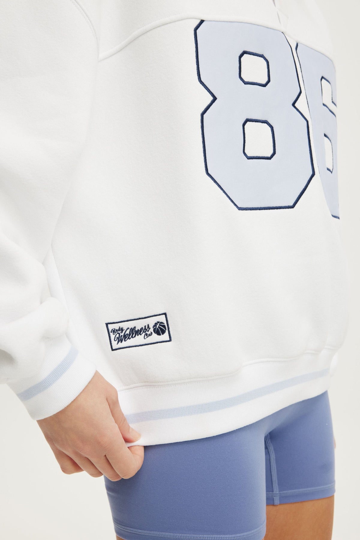 Plush Oversized Rugby Sweatshirt
