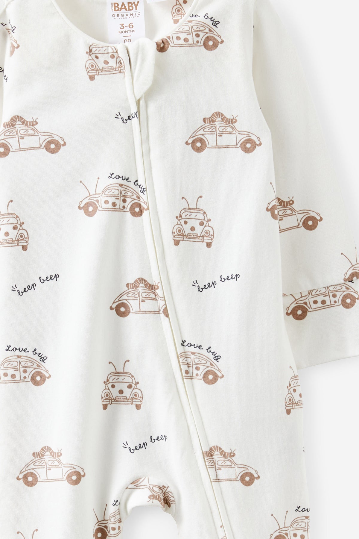 Growie Long Sleeve Zip Romper