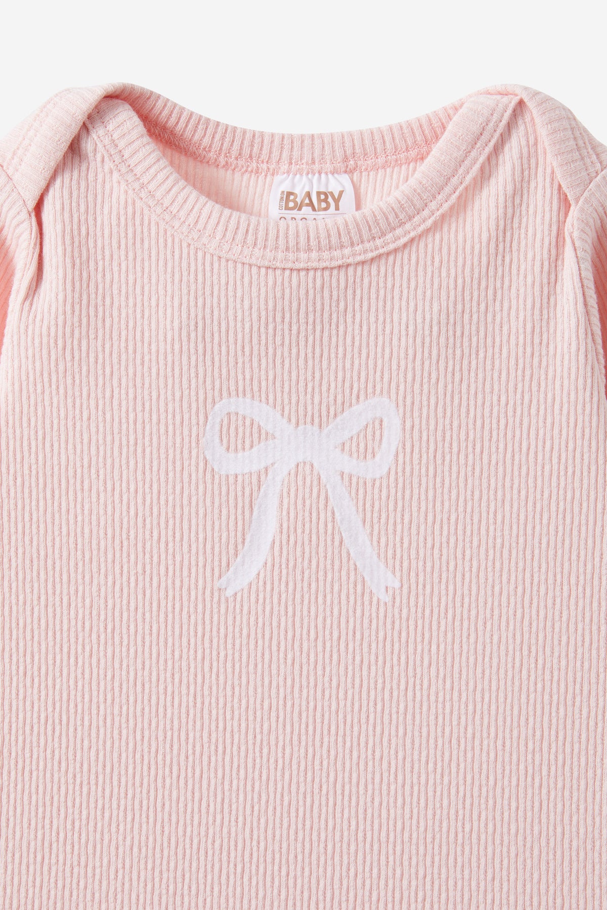 Organic Pointelle Long Sleeve Bubbysuit