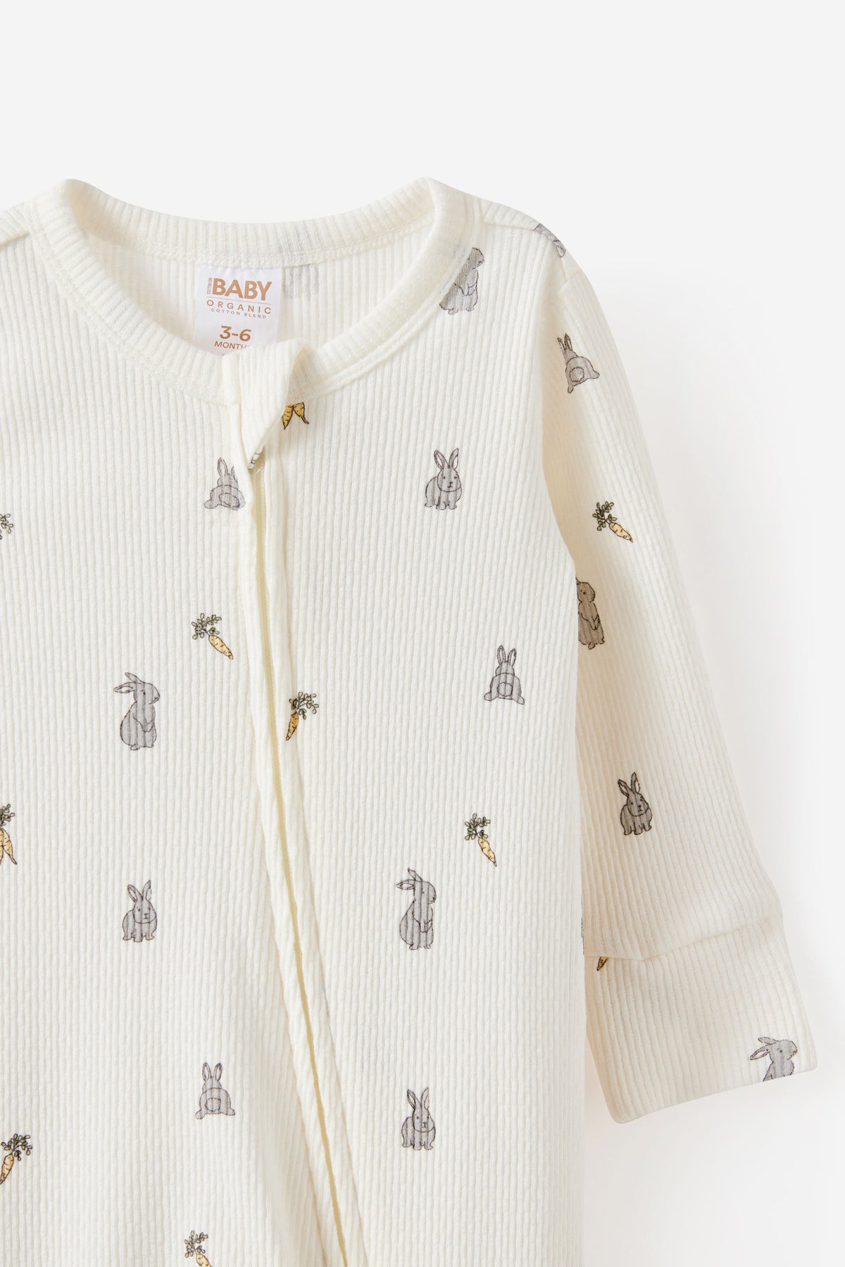 Littlie Organic Long Sleeve Zip Romper