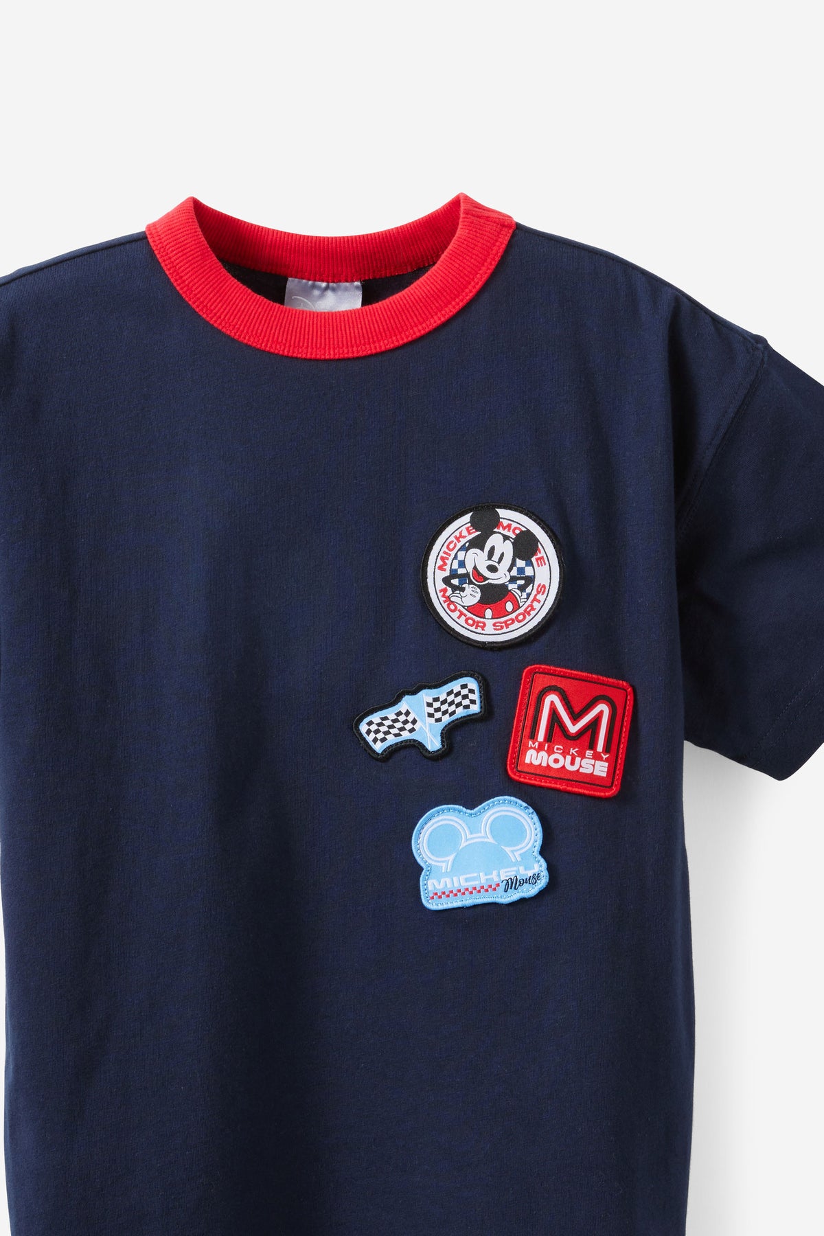 Disney Mickey Racing Drop Shoulder Short Sleeve Tee