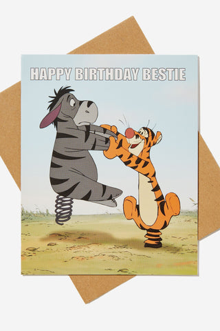 Winnie The Pooh Nice Birthday Card