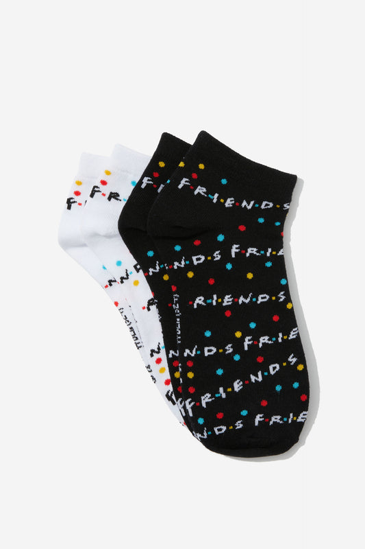 Friends 2 Pk Of Ankle Socks
