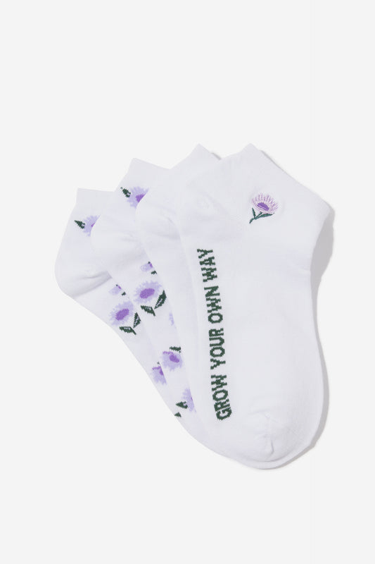 2 Pk Of Ankle Socks