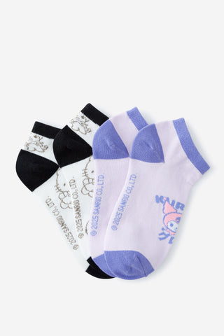 Hello Kitty 2 Pk Of Ankle Socks