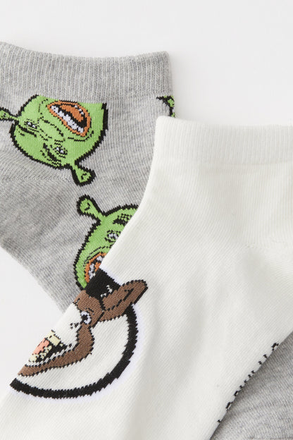 Shrek 2 Pk Of Ankle Socks