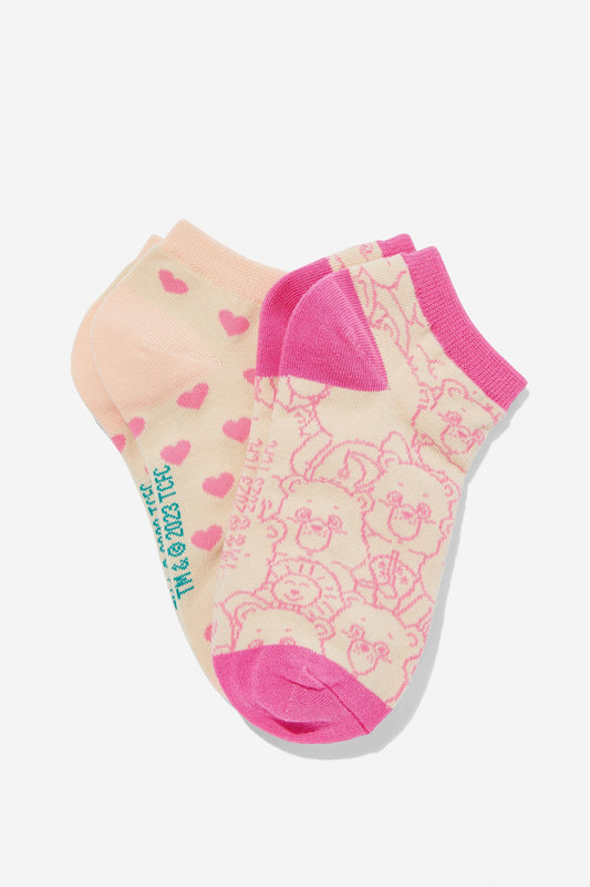 Care Bears 2 Pk Of Ankle Socks