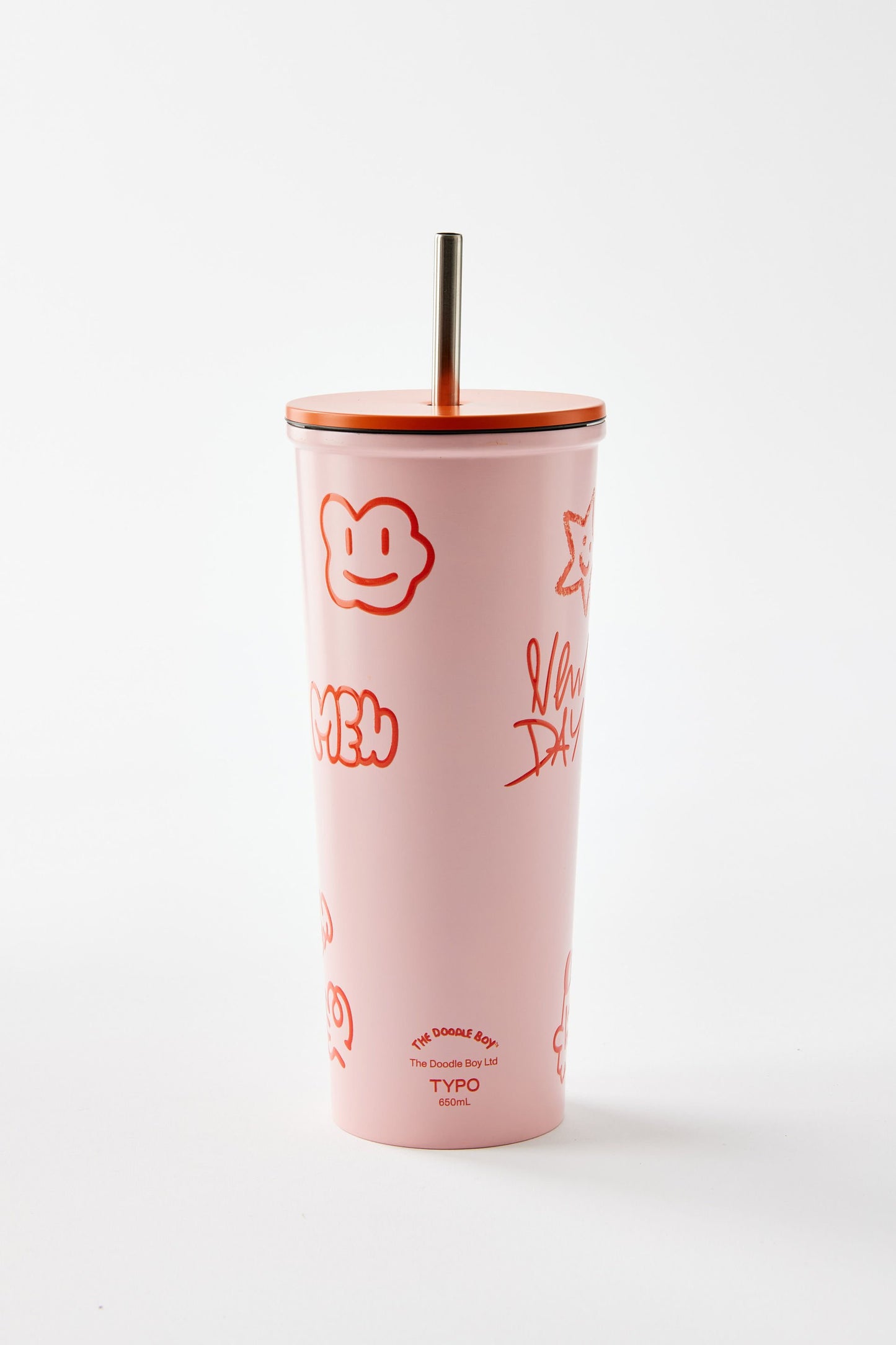 Doodle Boy Metal Smoothie Cup