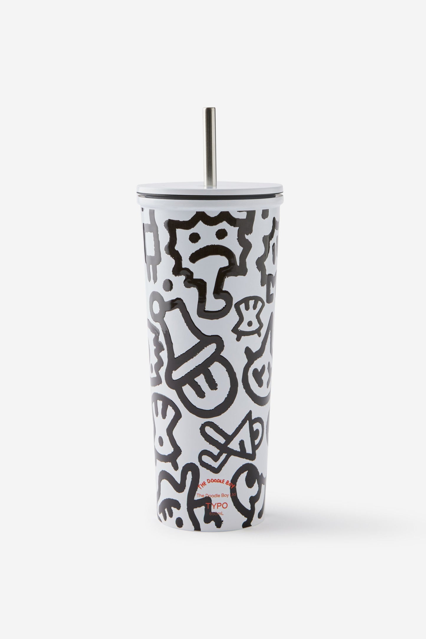Doodle Boy Metal Smoothie Cup