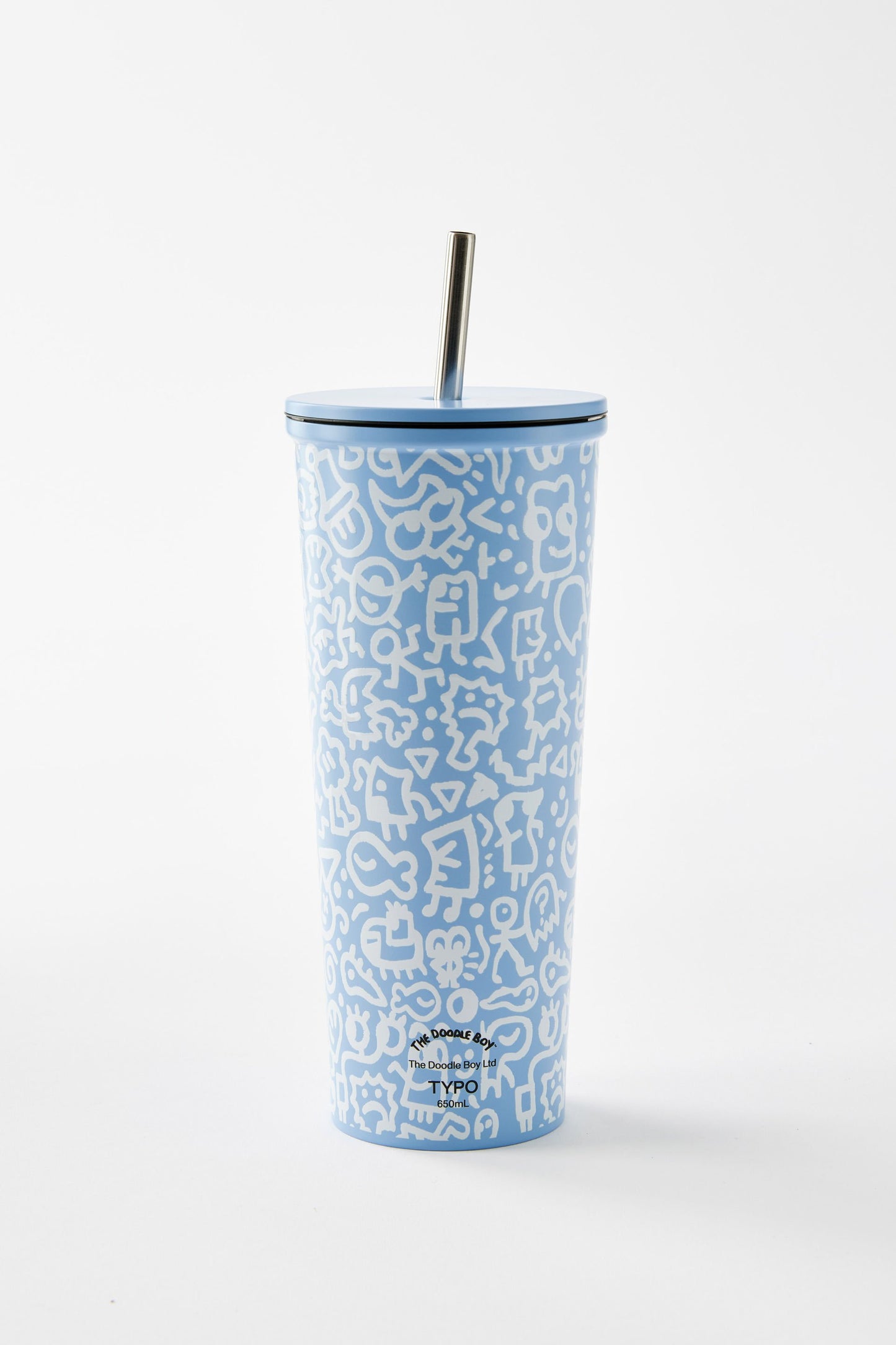 Doodle Boy Metal Smoothie Cup