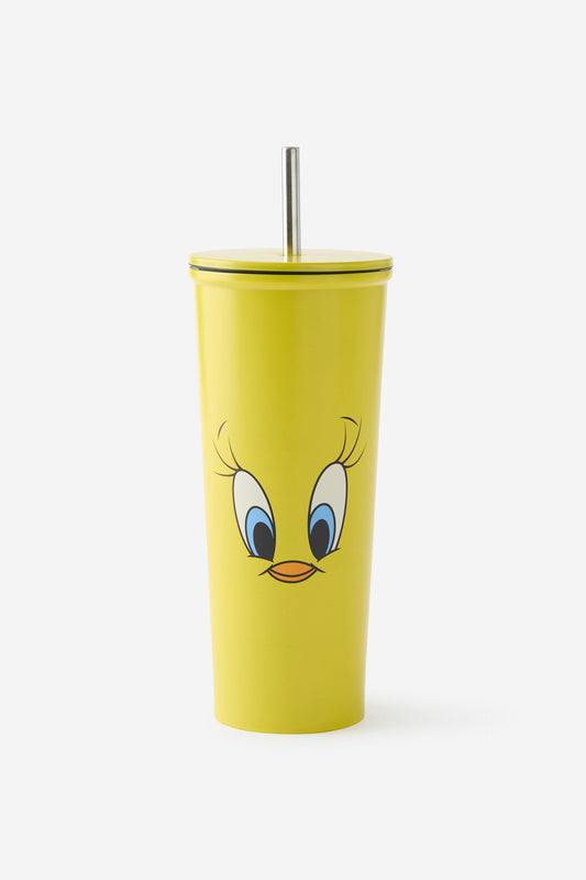 Looney Tunes Tweety Metal Smoothie Cup