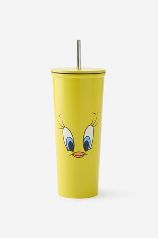 Looney Tunes Tweety Metal Smoothie Cup
