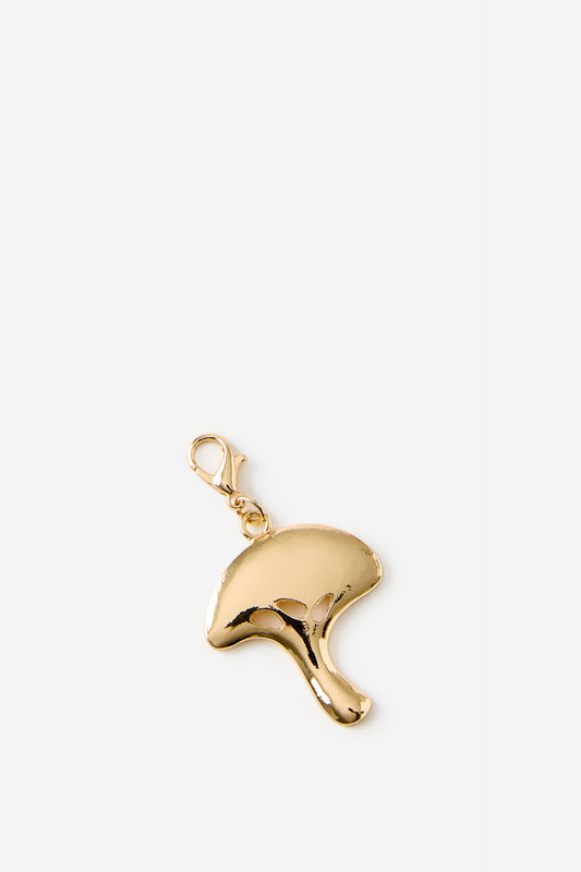 Gold Mushroom Charm