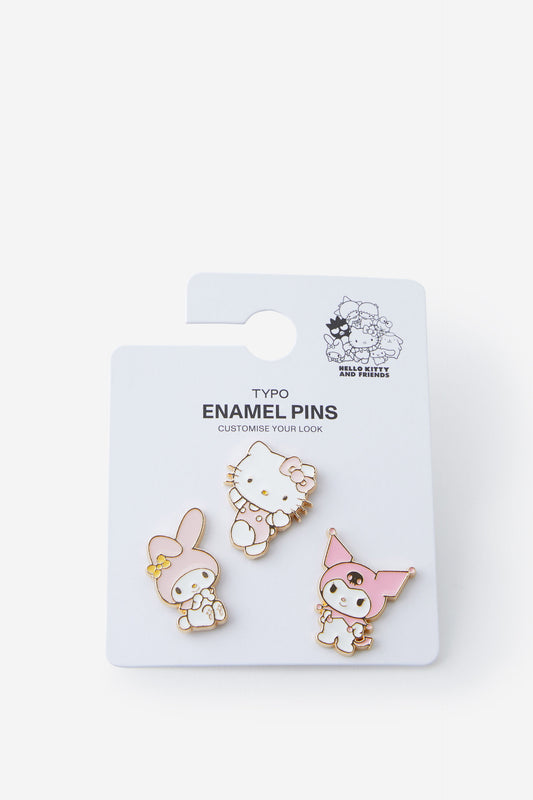 Hello Kitty Enamel Pins 3Pack
