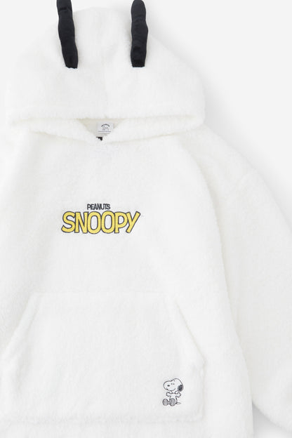 Snoopy Teddy Slounge Around Oversized Hoodie