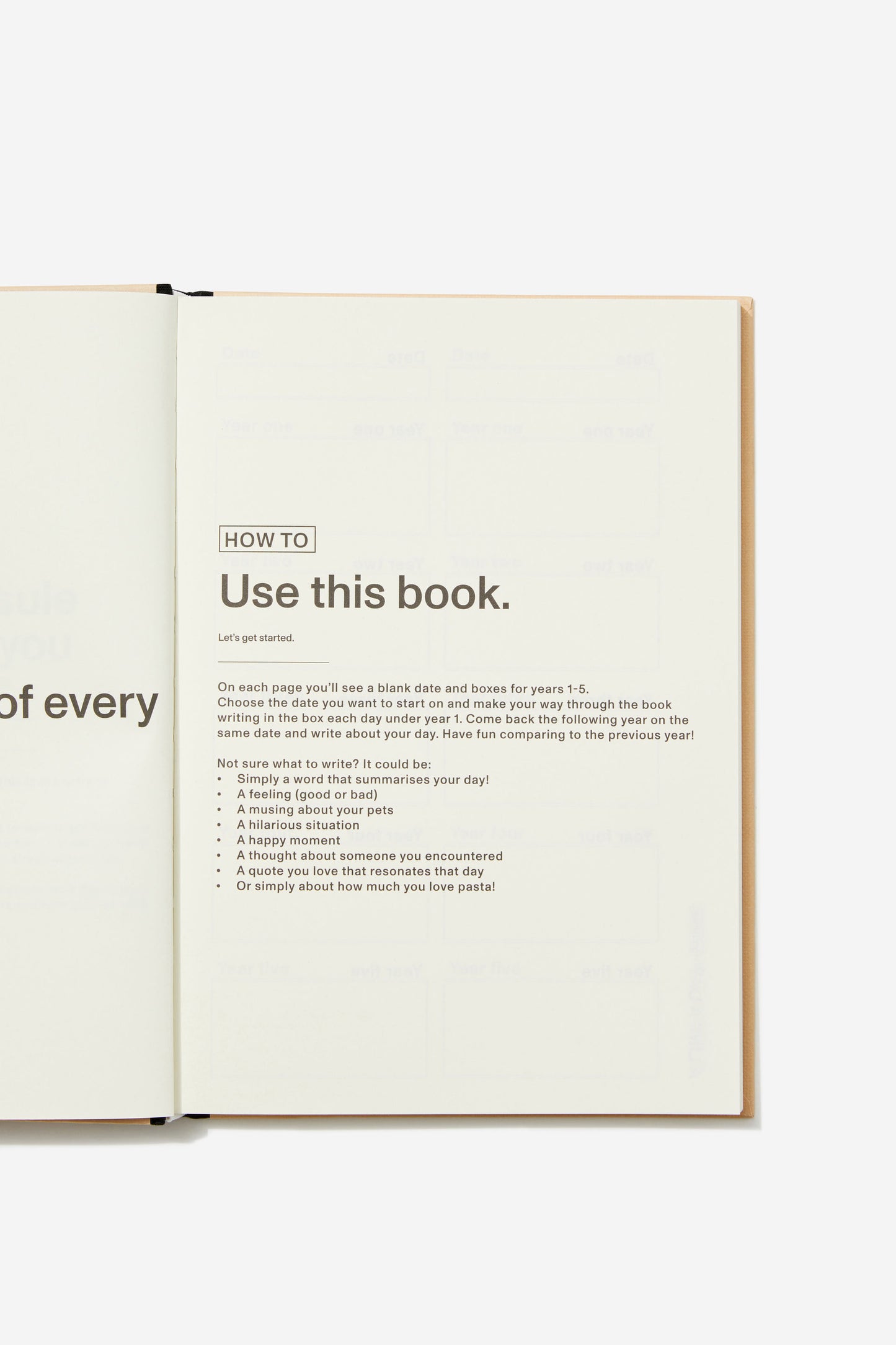 B5 Activity Journal