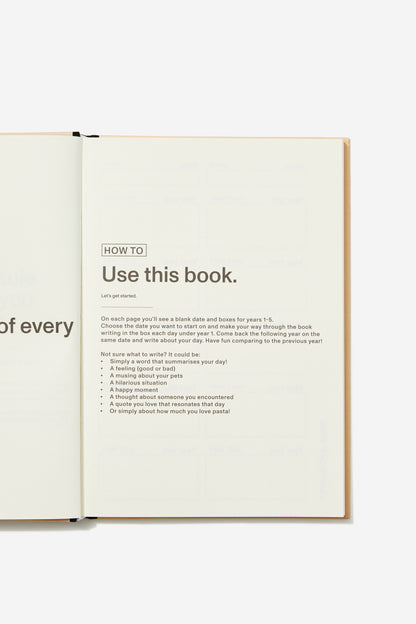 B5 Activity Journal