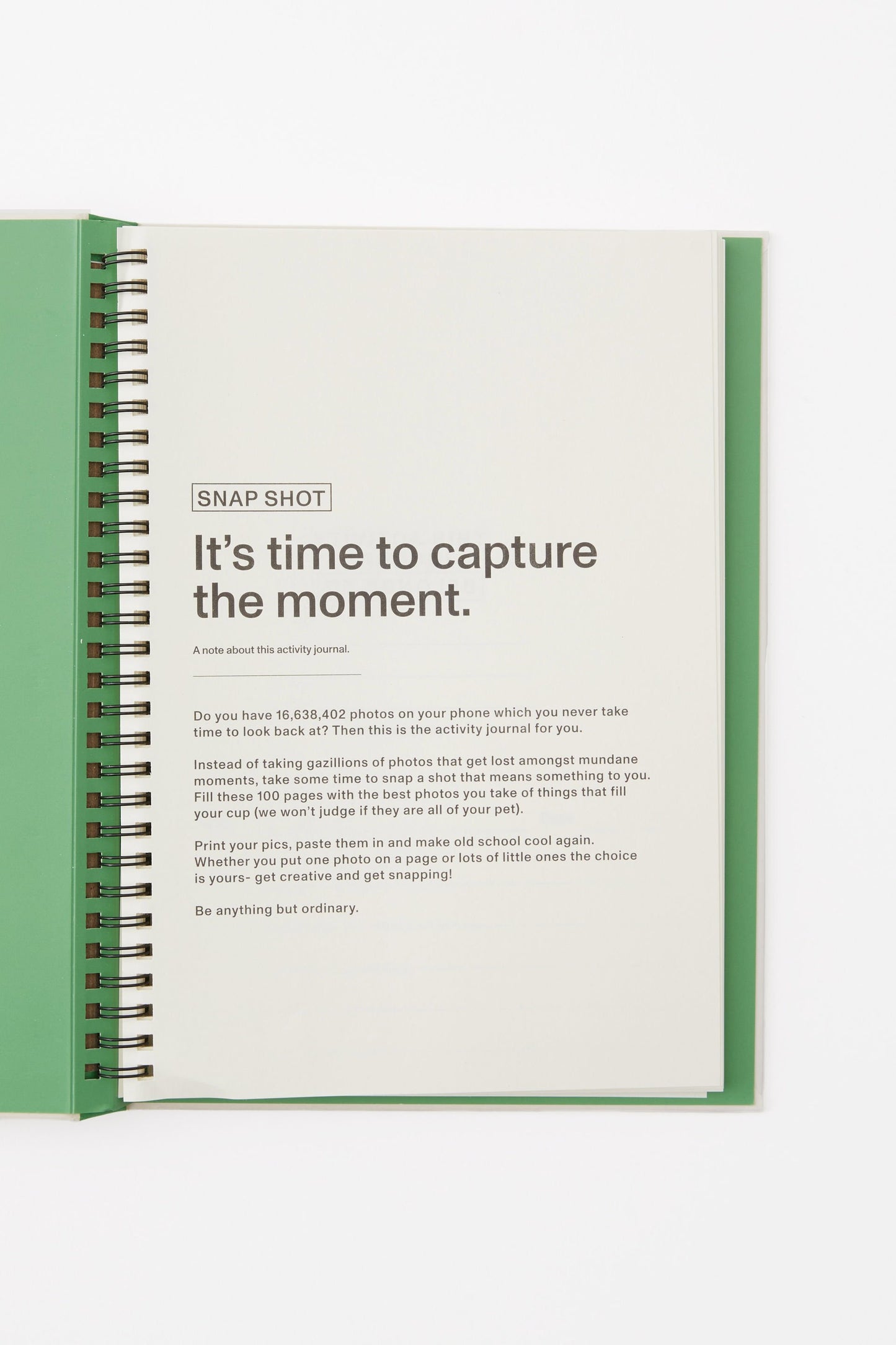 B5 Activity Journal