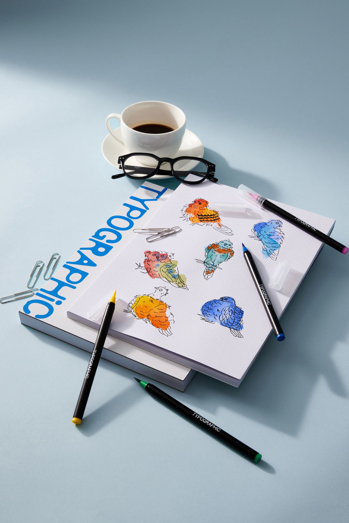 A4 Stitch Bound Watercolour Book