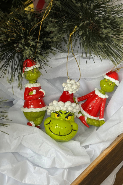 Grinch Resin Christmas Ornament