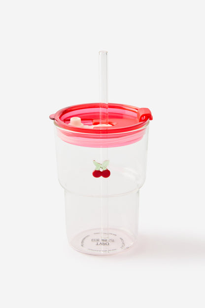 Love A Latte Glass Tumbler