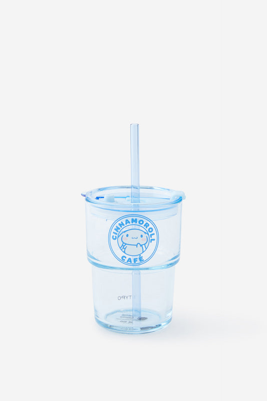 Hello Kitty Love A Latte Glass Tumbler