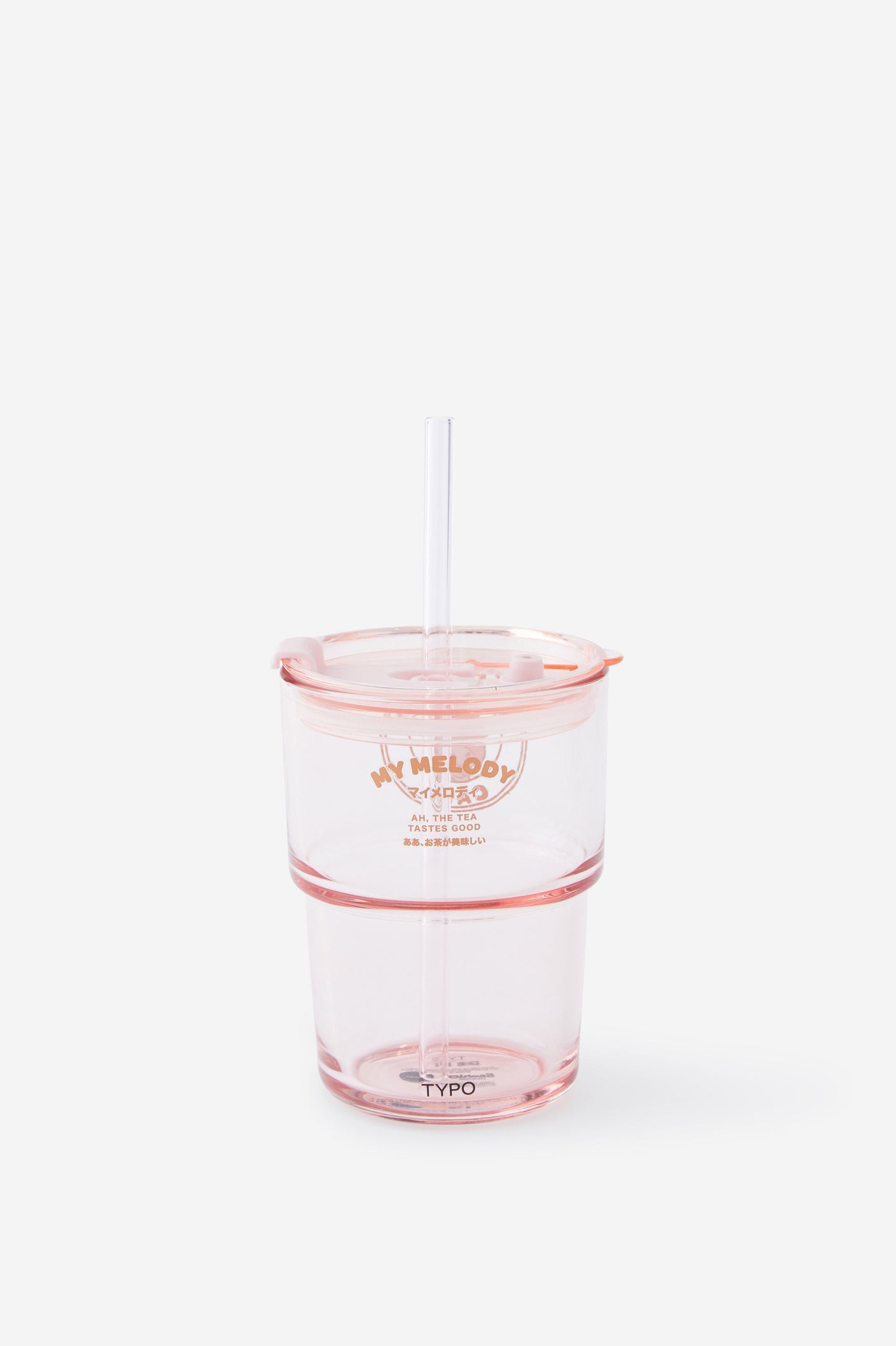 Hello Kitty Love A Latte Glass Tumbler