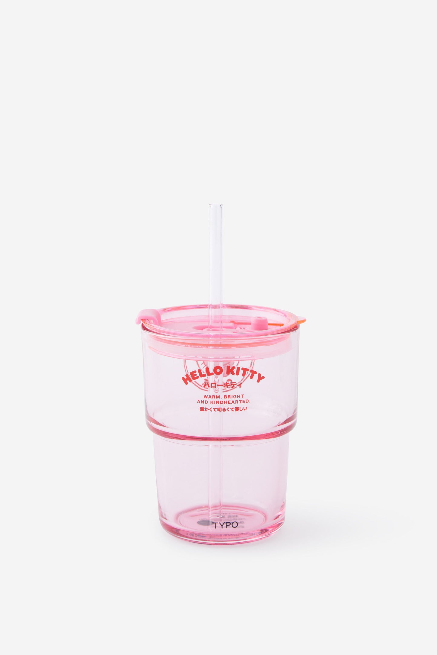 Hello Kitty Love A Latte Glass Tumbler