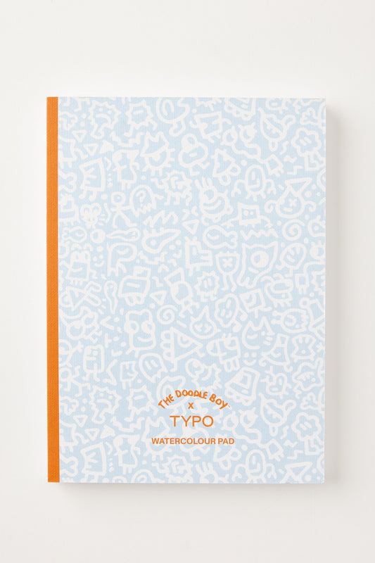 Doodle Boy A4 Stitch Bound Watercolour