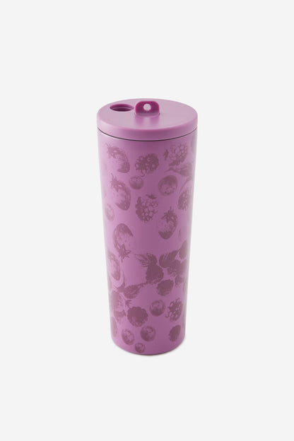 Hidden Straw Metal Smoothie Cup