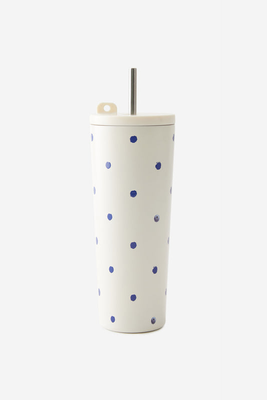 Hidden Straw Metal Smoothie Cup