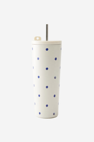 Hidden Straw Metal Smoothie Cup